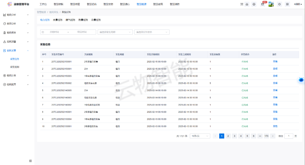 物业能耗抄表